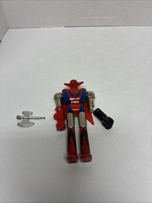Vintage 1970s Shogun Warriors Dragun 5  Die-cast Chogokin Figure w/ Axe- Popy