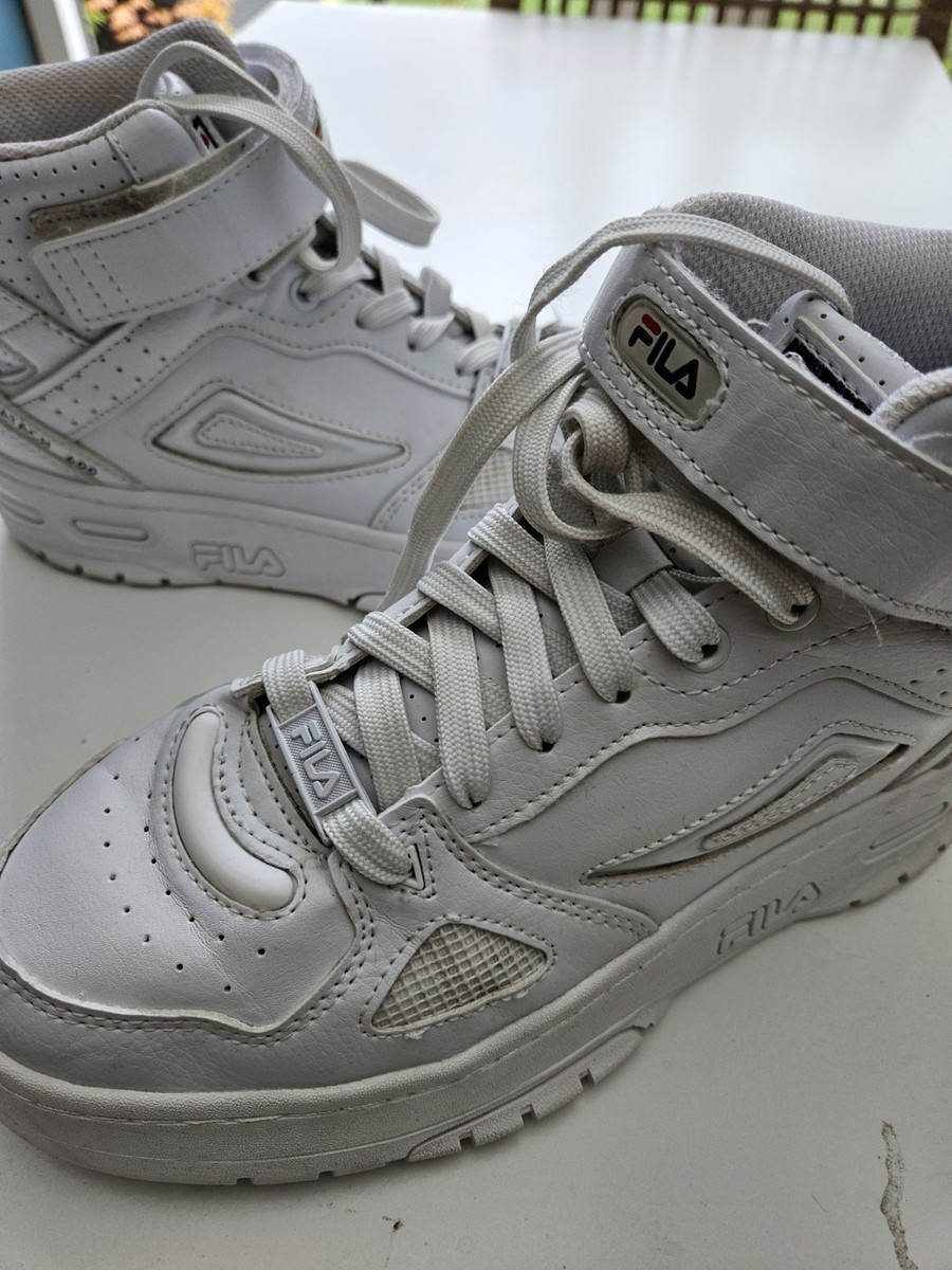 White Fila Vintage Boots Fila Teratach 600 Mid Boots Triple White