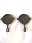 2 - Wagner Cast Iron Skillets Ashtray 1050 C - Wagner 1050 A