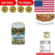 Long-Lasting Dried Vegetable Soup Mix Jar 10oz - Perfect for Meals Camping