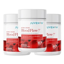 Juvenon BloodFlow-7 Nitric Oxide Supplement with Nitrosigine 60 Count Pack of 3