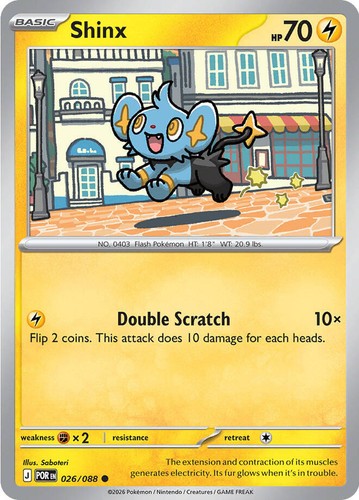 ポケモンカードゲーム Shin chan Shinx 026/088 Common Perfect Order Pokemon NM (FREE S&H) | eBay