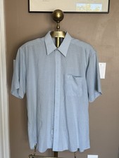 VALENTINO CHRISTY PARIS - 100 Men’s Short Sleeve Dress Shirt ￼￼