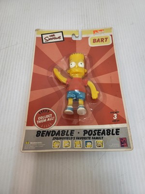 2002 NJ Croce Bart Simpson Bendable 5'' Action Figure