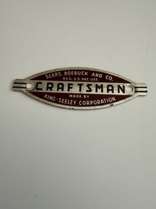 Vintage Craftsman Name Plate / ID Badge