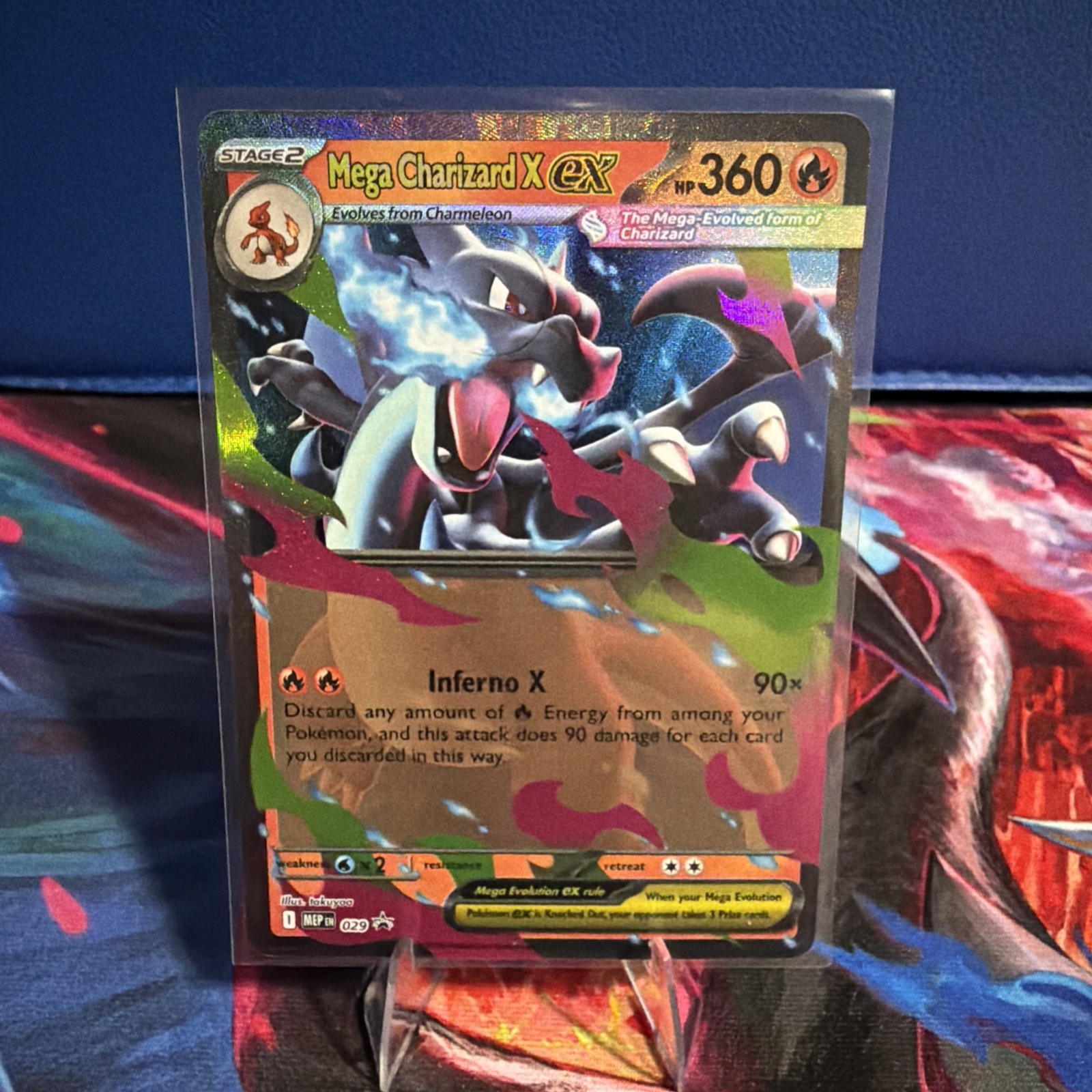 POKEMON TCG MEGA CHARIZARD X ex 029 BLACK STAR PROMO HOLO MEGA EVOLUTION
