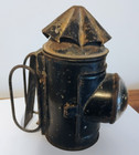 ANTIQUE BULLS EYE POLICE LANTERN 7 1/2" TALL  -  OIL HOLDER — photo 3