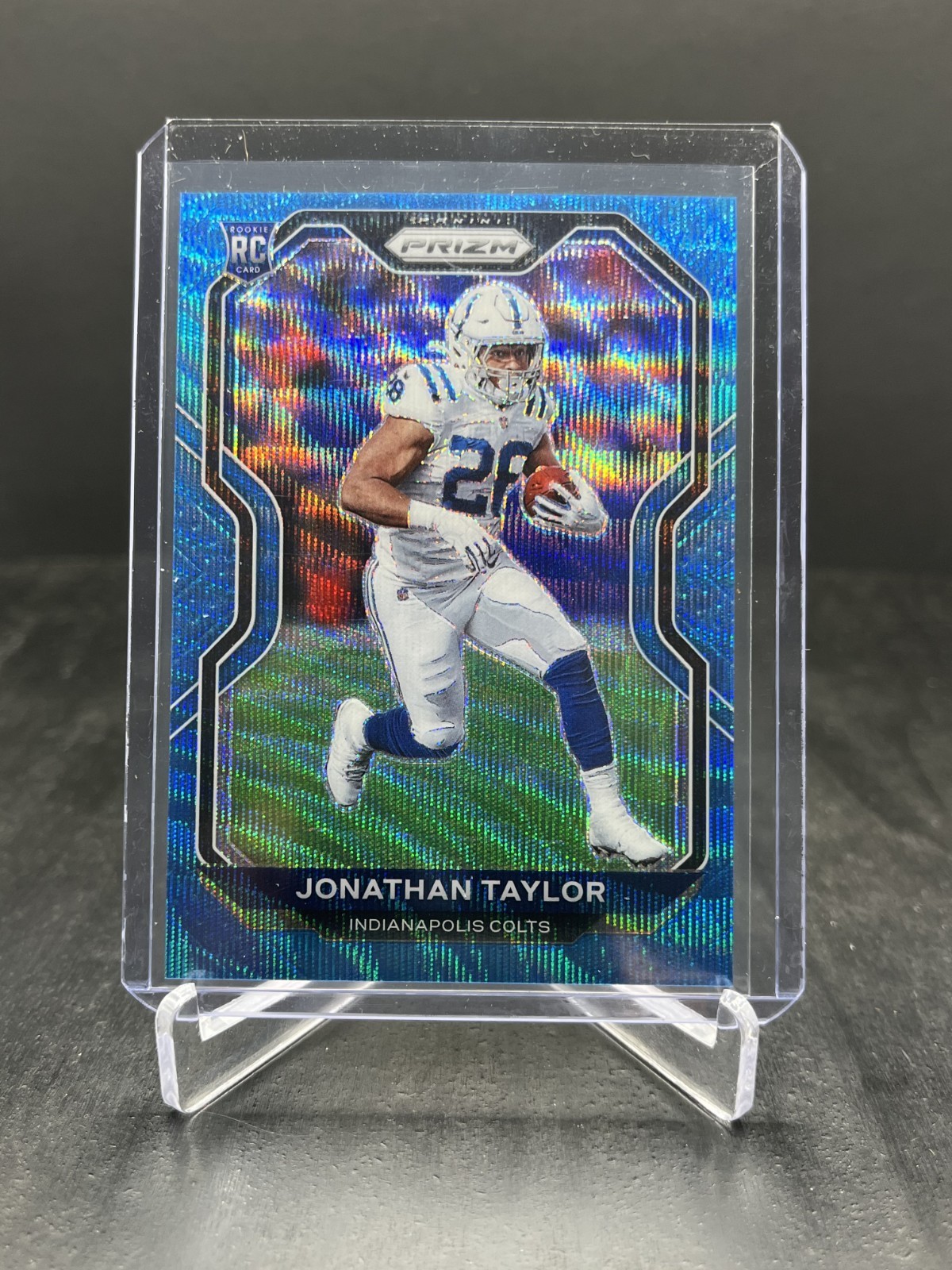 2020 Panini Prizm Football Jonathan Taylor RC Rookie Blue Wave 151/199 #332