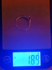 1 CARAT, 14K GOLD/1.89 GRAMS, SIZE 8 (NATURAL DIAMONDS) VINTAGE, AUTHENICATED! — photo 6