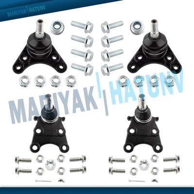 4Pcs Front Upper Lower Ball Joints For Chevy Colorado GMC Canyon RWD Coil Spring