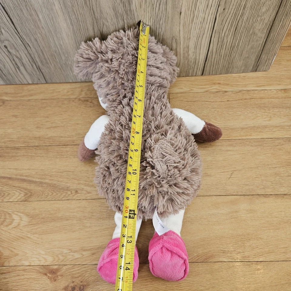 14" CARD FACTORY SHEEP LAMB PINK SHOES FLOWERS SOFT CUDDLY TOY TEDDY BEAR EASTER - Image 2 of 4