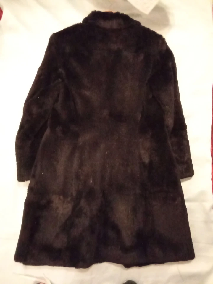 Chaqueta de piel de conejo negra Andrew Mark. Maravillosamente hecho. Talla pequeña. Muy cool Foto 3 de 3