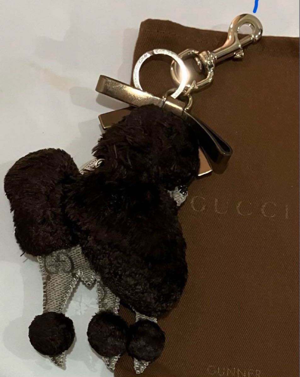 GUCCI Guccyoli Poodle Keychain Charm