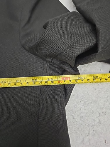 Kilt Highland Jacket Mens Black Size 48R Wool&Poly Silver Color Buttons 5 Pocket - Picture 5 of 11
