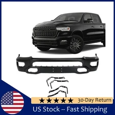 Fits For 2019-2024 Dodge Ram 1500 Front Lower Bumper Cover Face Bar W/ Fog Hole