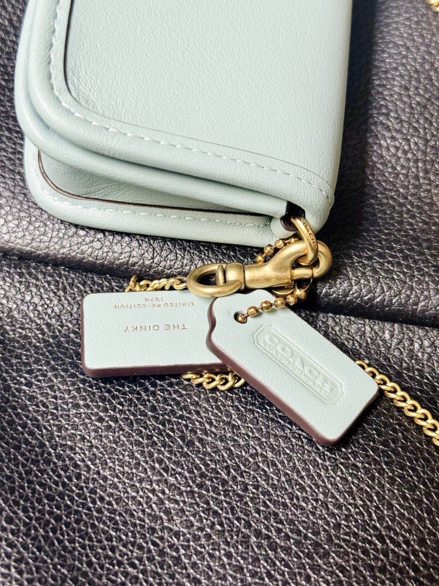 Coach Glovetanned Leather Mini Dinky Bag 14 Chain Crossbody NWT