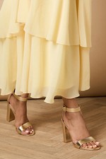 Oasis Gold Heels Womens Occasion Heels