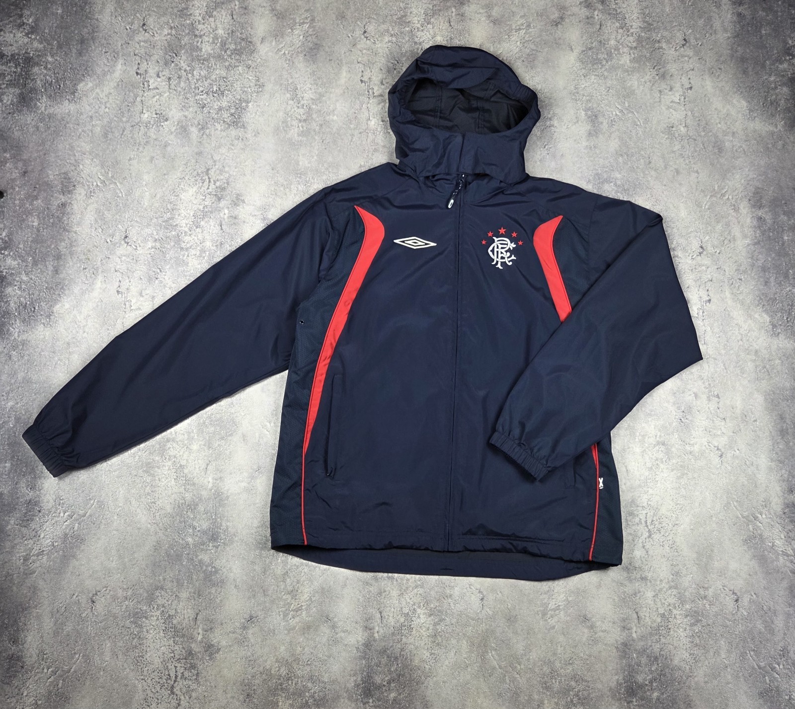 Vintage Umbro Rangers Glasgow Soccer Jacket 2003 Home Football Training Size L