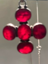 Natural Raw Faceted Ruby / Silver 925 Pendant...