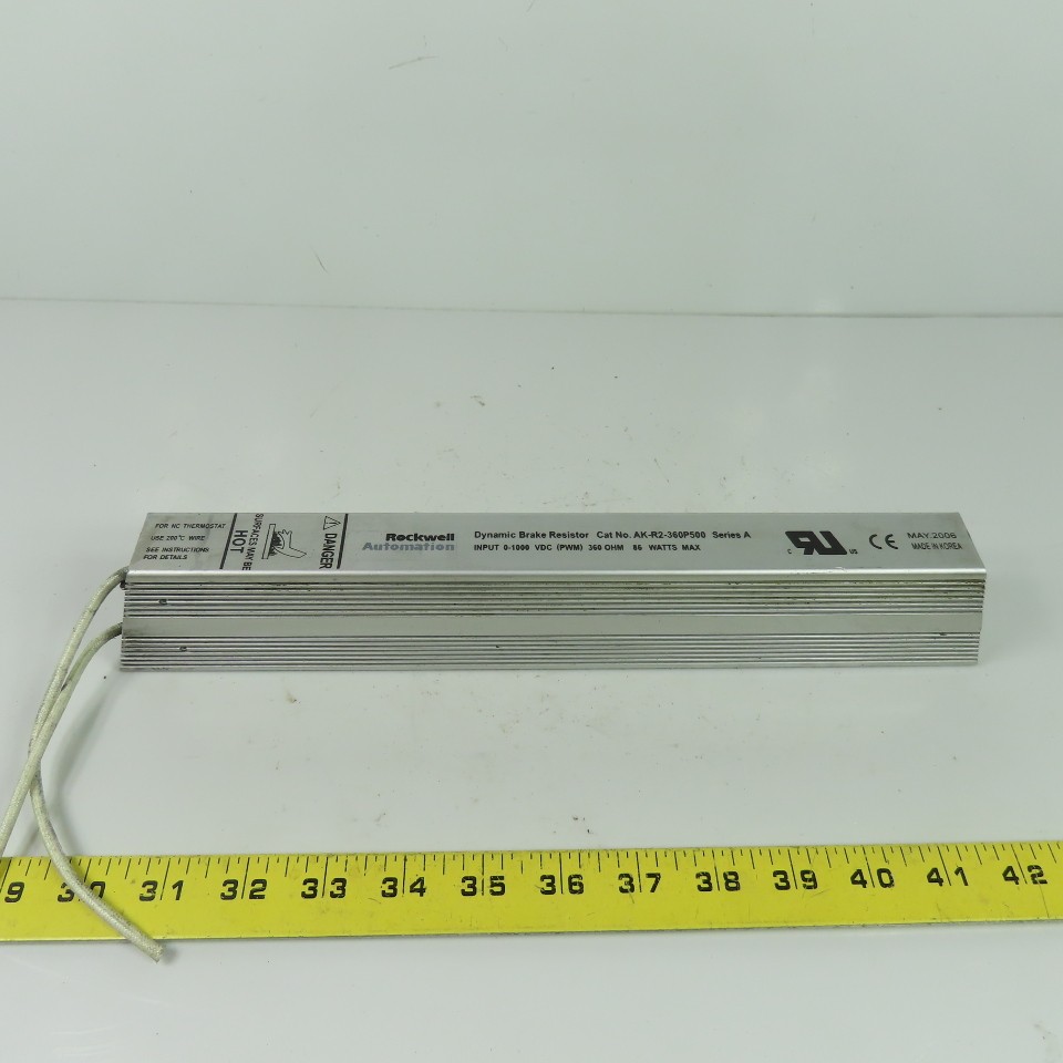 Rockwell Automation AK-R2-360P500 Dynamic Brake Resistor 360 Ohm 86W 1000VDC Max