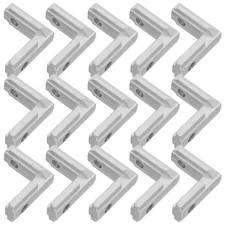20 Pcs Built-in Corner Slot Connector Furniture Connectors Hardware for Desk