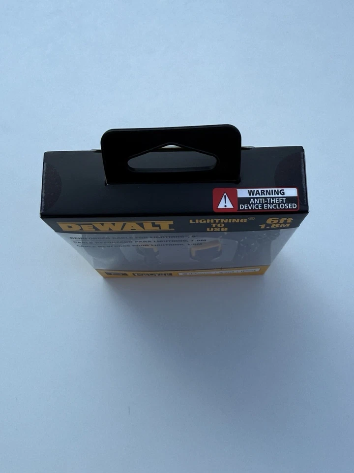 Cabo de carregamento Dewalt 6 pés micro-USB para USB reforçado Dxma1311322 - Imagem 3 de 4