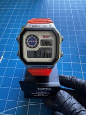 Casio AE1200WH Royale WORLD TIME NASA Orange ...