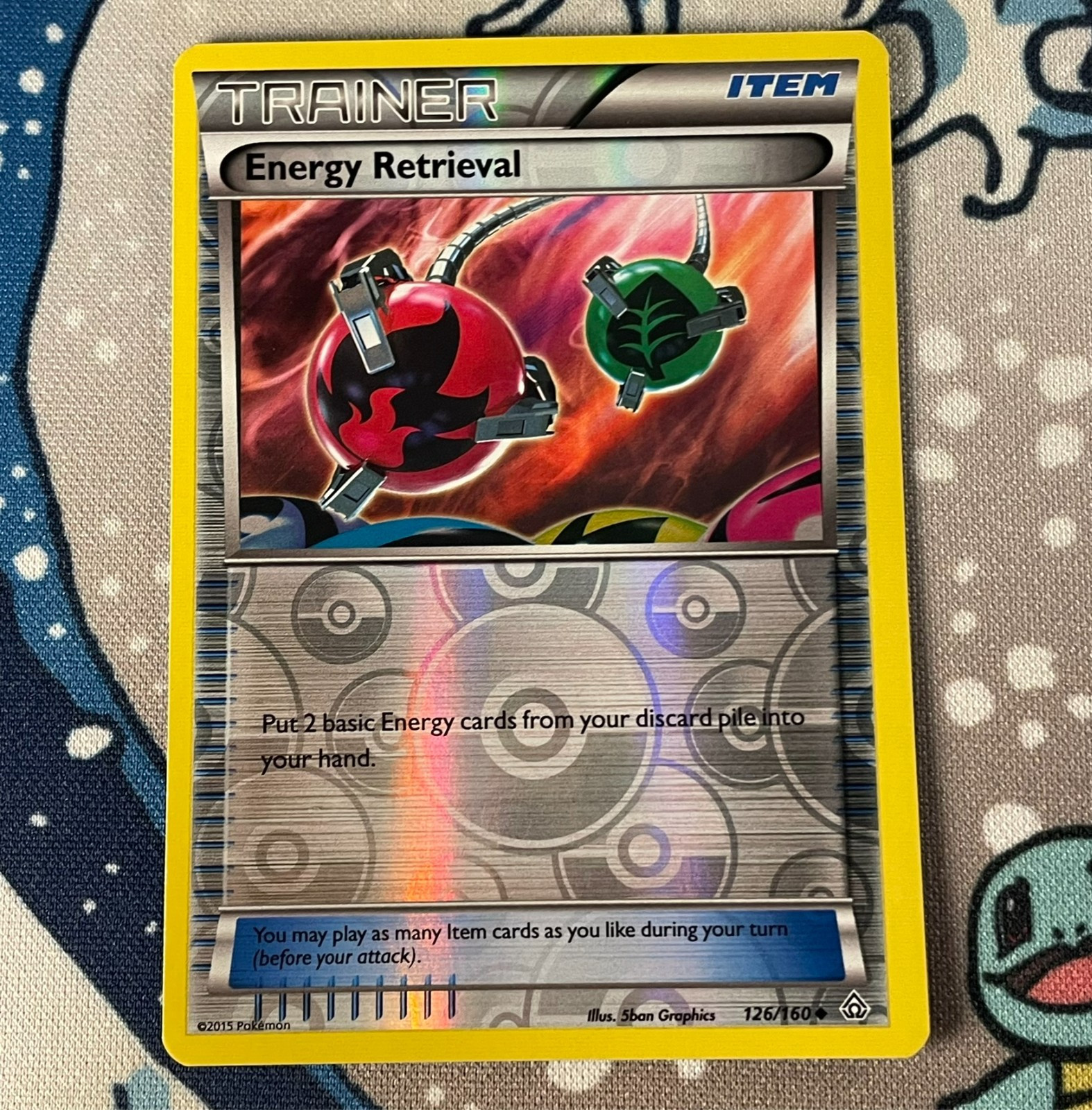 Energy Retrieval 126/160 Reverse Holo XY Primal Clash Pokemon Card 2015 NM