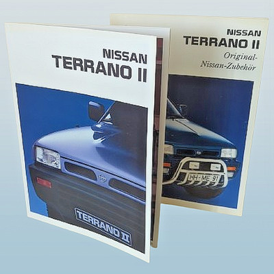 Nissan Terrano II | 2x Original Messe-Broschüre | 1993 | Pure Youngtime Classics
