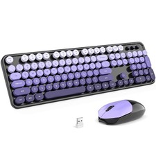 MOFII Wireless Computer Keyboard and Mouse Combo, Typewriter Full Size Keyboa...