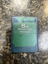 Clear Blue 8MB Memory Card for Sony Playstation 2 PS2 Official OEM Genuine 
