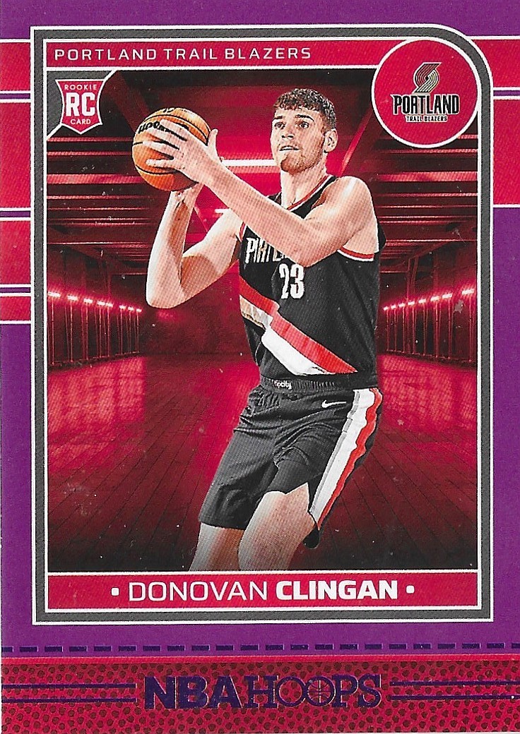 2024-25 Hoops #237 Donovan Clingan Purple