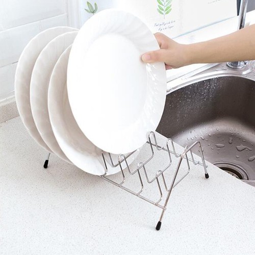 Soporte para platos de acero inoxidable para almacenamiento de cocina 2 piezas - Imagen 2 de 12