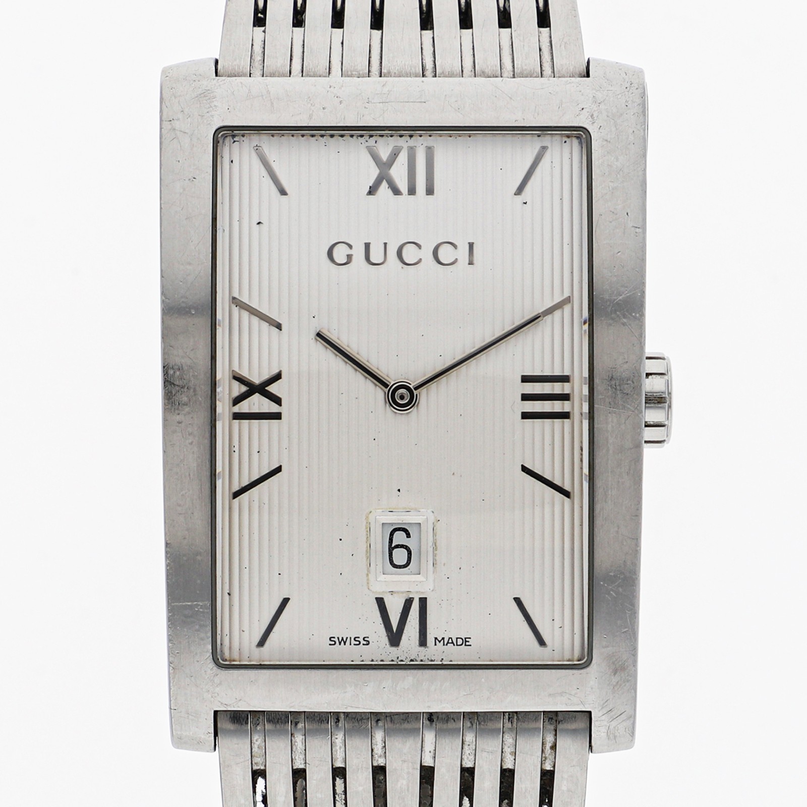 Gucci 8600M G Metro White Stainless Steel Quartz Watch-image