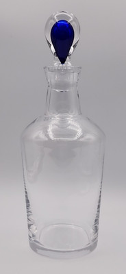 Orrefors Intermezzo Blue Teardrop Decanter Designed by Erika Lagerbielke 11 5/8''