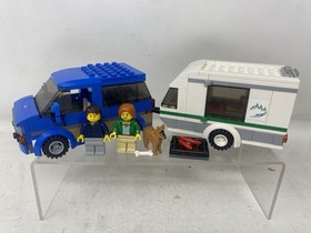 LEGO 60117 CITY: Van & Caravan Complete Retired 2016 Minifigs And Dog No Manual
