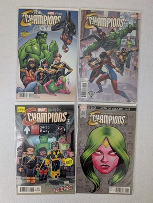Marvel Champions Variant Lot 4 Midtown Fried Pie Minimates Ramos Covers NM Range