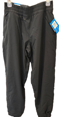 Columbia Pleasant Creek Warm Jogger Pants Womens M Black Omni-Shield NWT