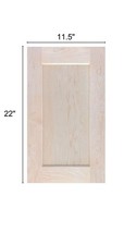 Landon BleuUnfinished Poplar Shaker Style Kitchen Cabinet Door Front Replacement
