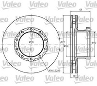 2X Valeo 187049 Bremsscheibe