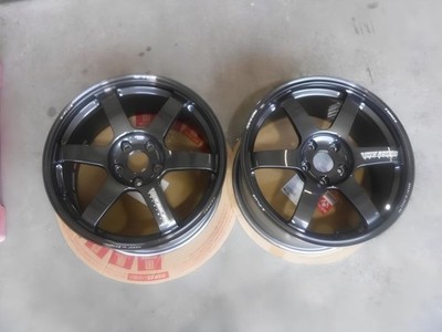 RAYS TE37 SAGA S-Plus 18x9 +45 5x114.3 18'' Wheels Pair Fits WRX STI Civic Type R