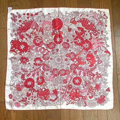 Hermes Scarf Carre 90 Cache Cache Preux With Box And Ribbon