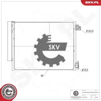 Esen SKV 86SKV010 Kondensator FüR Klimaanlage Kondensator Klimaanlage
