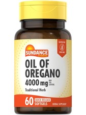 Sundance Oil of Oregano 4000mg Softgels 60 Pills Traditional Herbal Suppl...