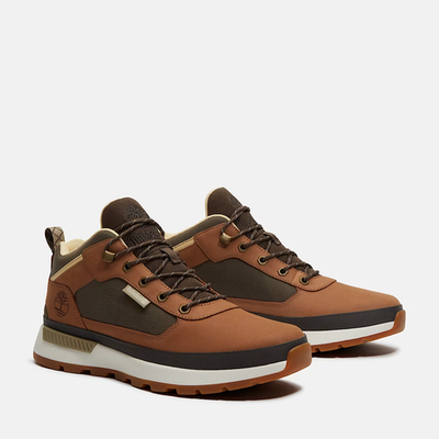 Timberland Field Trekker Mid in Dark Brown and Green All 