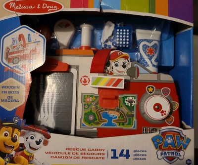 Paw Patrol Melissa & Doug Holz-Rettungswagen Spielzeug Marshall Arztset NEU OVP