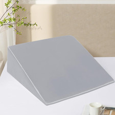 Wedge Pillow Cover 25x25 Breathable Zippered Pillowcase Silver Grey