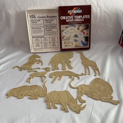 Vintage Galt Toys Kreative Vorlagen Safari Tiere