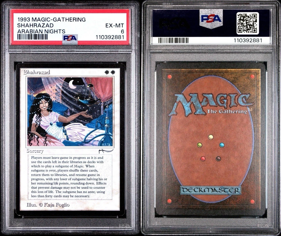 Magic The Gathering: Arabian Nights PSA 6 Shahrazad MTG Arabian Nights - Image 3 of 3