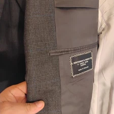 Huntsman Son  Mens Jacket Blazer Wool  41R Working Cuff One Btn Savile England 